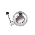 Food Grade Sanitary Stainless Steel Butt-Weld Butterfly Valve with Welding