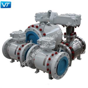 China API 6D Electric Ball Valve ISO5211 Forged Steel Fire Safe Reliable Seal on sale