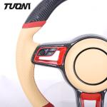 Multicolor Leather Carbon Steering Wheel Custom Porsche Cayenne Macan 991