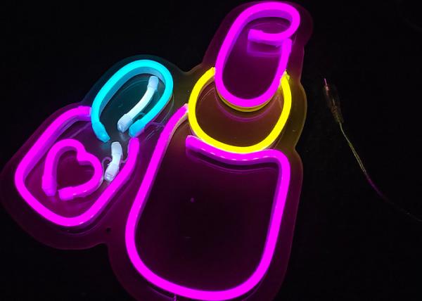 lipstick neon sign Cosmetics store channel letters, signboards, logos,
