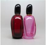 105ML silver or gold crimp pump empty clear spray perfume bottle