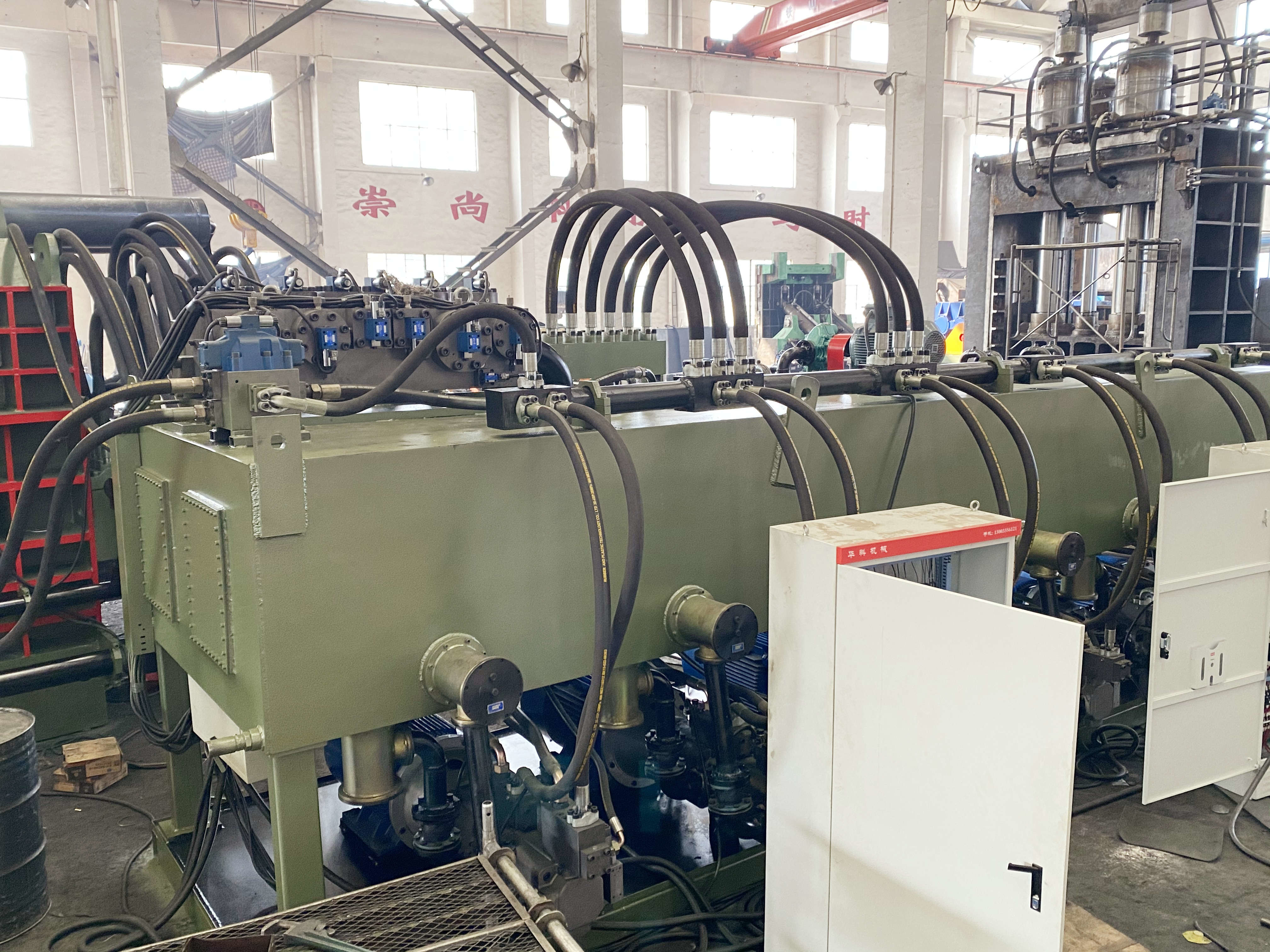 1000 Ton Hydraulic Baler Machine , Heavy Duty Scrap Steel Baler