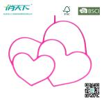 Betterall Sweet Pink PVC Metal Hanger in Heart Shape