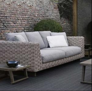 Quality Leisure Aluminium PE Rattan Outdoor Garden Backyard Sofa sets wicker Patio sofa furniture wholesale