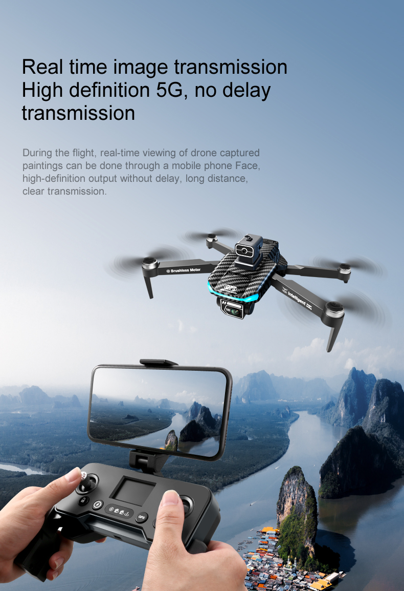Take Your Training to the Next Level with HUGTEC 2024 Max Drone 1080p Camera Dual Optical Flow and Altitude Hold Mode