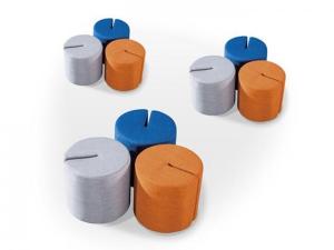 Quality Round Pouf Footstool Ottoman Chair R310 Shared Space Furniture wholesale