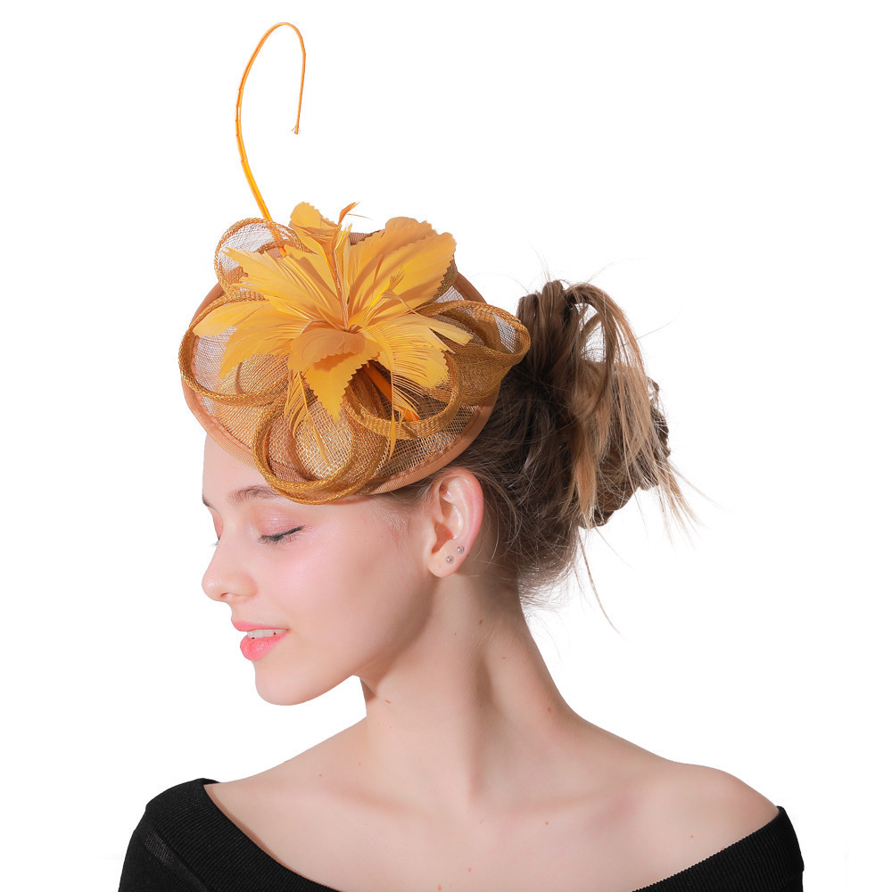 10*20 cm Party Decoration Sinamay Feather Fascinator with Quick Express Shipping
