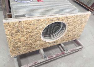 Quality Polished Granite Vanity Countertops / Granite Slab Countertop With Sink Hole wholesale