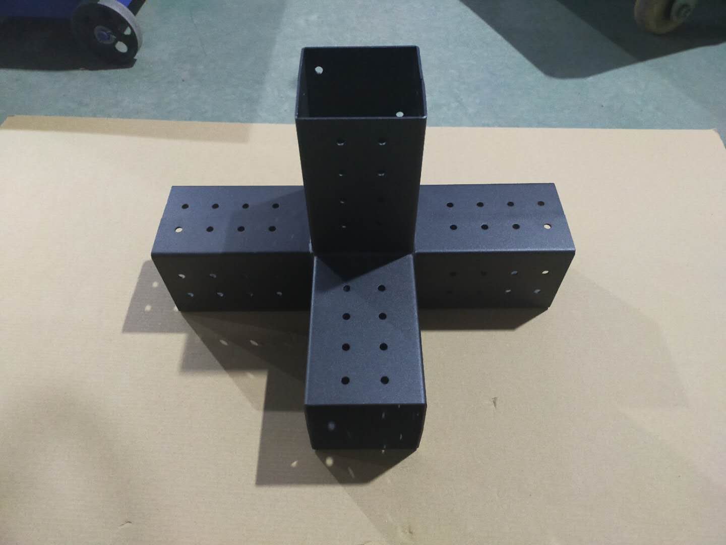Powder Coated Steel Brackets Wood Stand Kit for 4x4 6x6 Lumber Woodworks Pergola