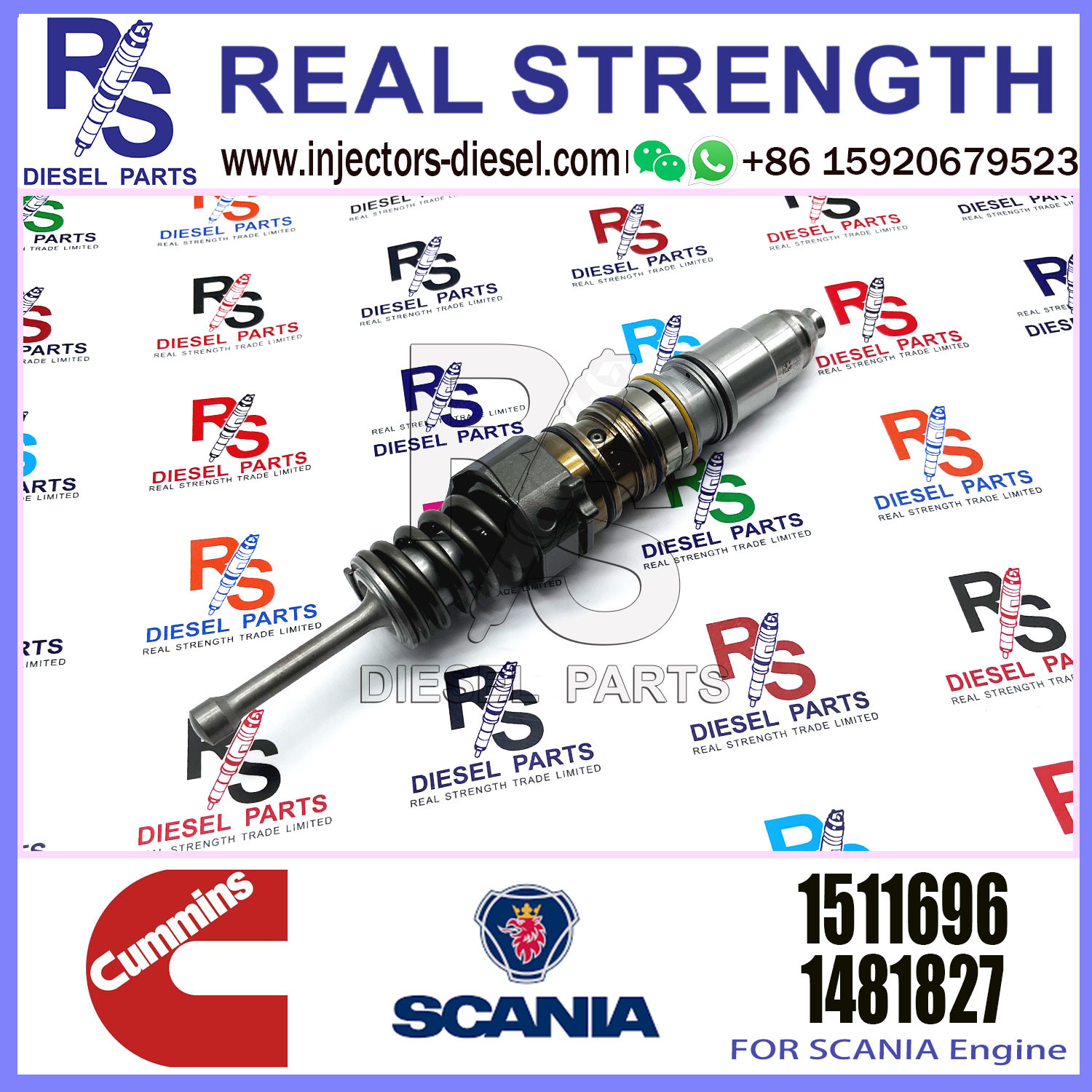 Common rail injector fuel injecto 1499714 1464994 1521977 1511696 for QSKX15 Excavator QSX15 ISX15 X15