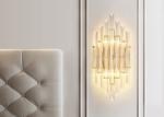 Light Weight Diameter 23cm Height 50cm Led Metal Crystal Wall Lamp