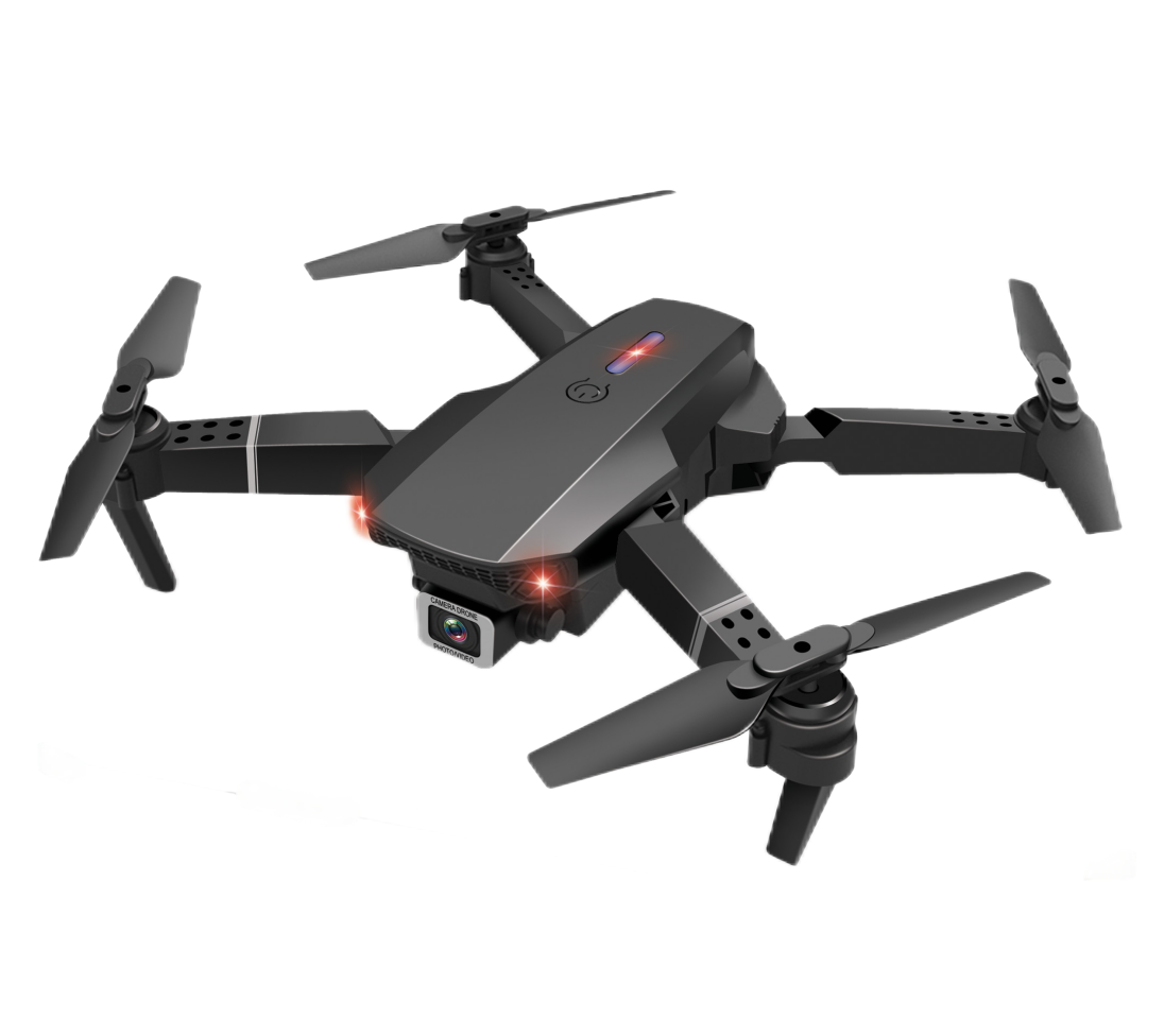 Beginner's Choice E88 Pro Drone with Adjustable Camera Angle and Multi-Point Route Planning Supported by 3XAA Controller Battery