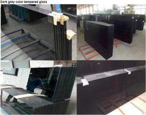 Quality Anti UV Black Tempered Glass / Heat Resistance 5mm 6mm Toughened Glass wholesale