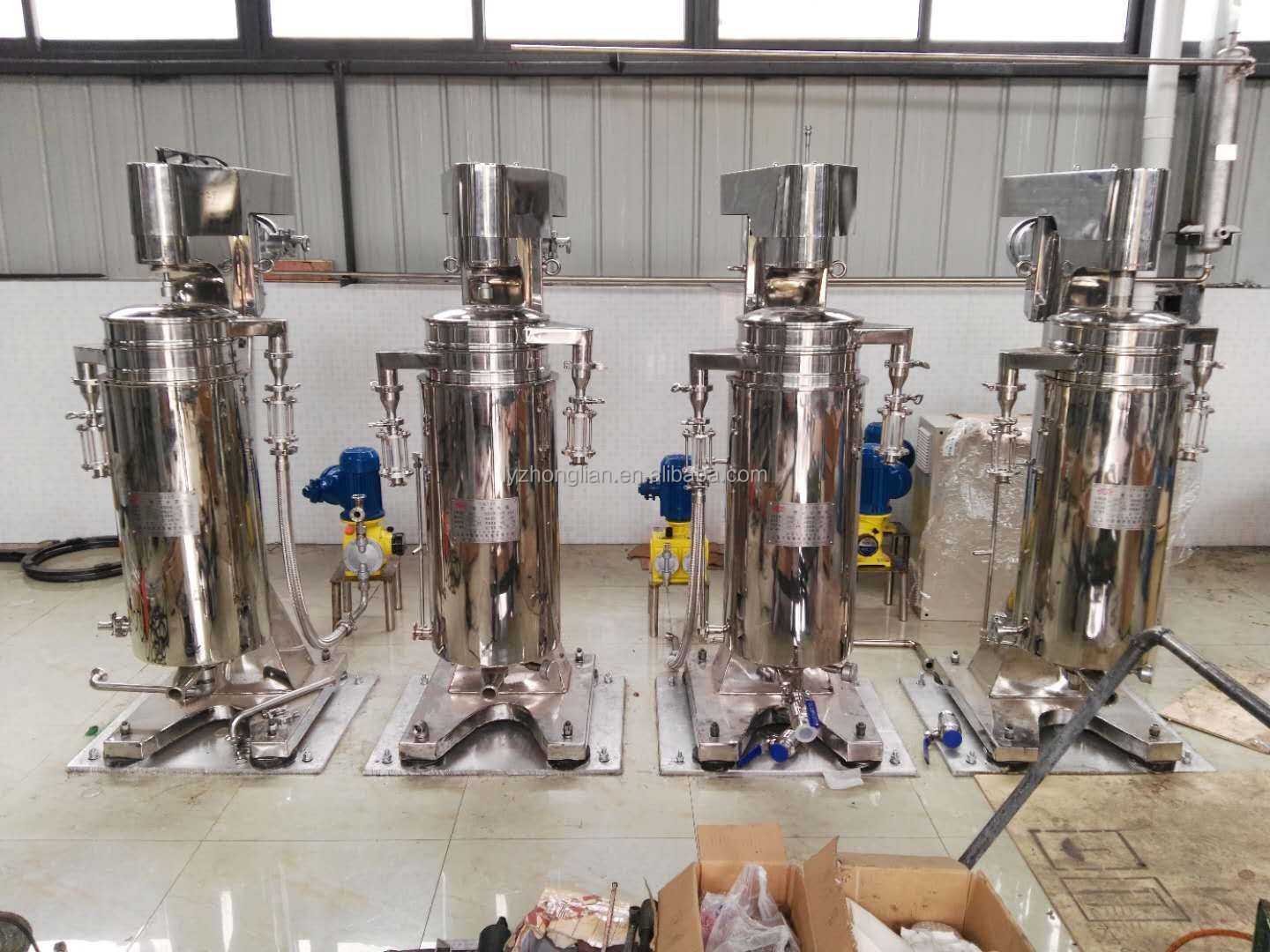 Plastic plant tubular centrifuge tube stainless steel coconut oil filter made in China
