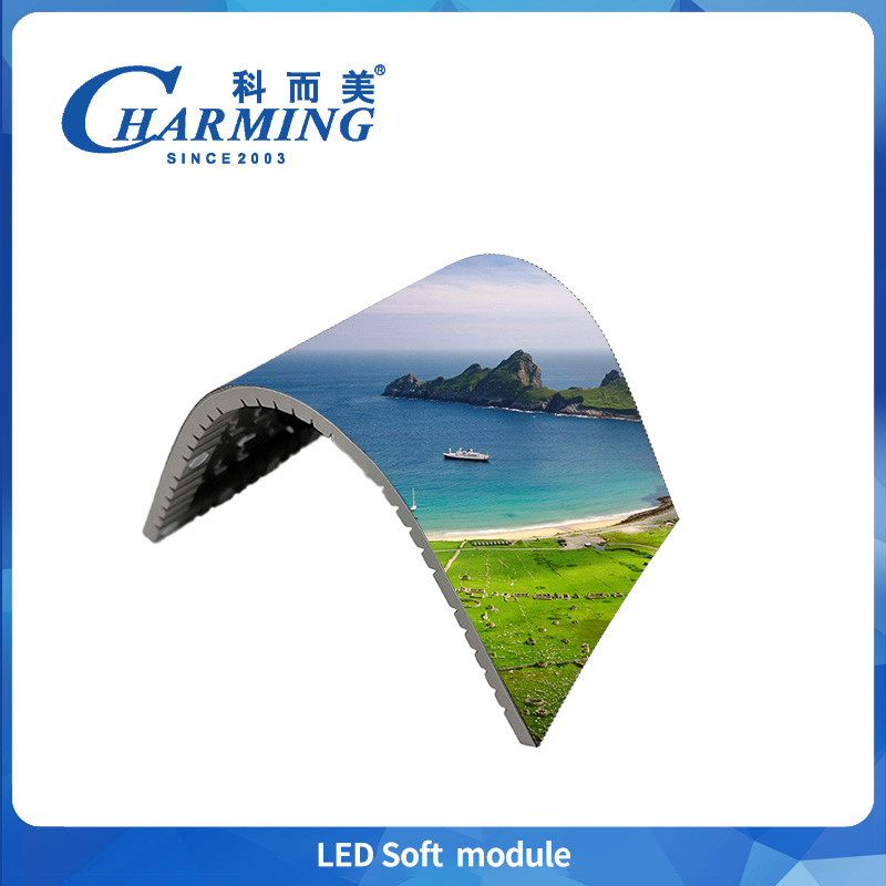 P1.86-P4 Indoor LED Display Soft Modules 4K Maximum Bend Up To 135° For Commercial Advertising Display