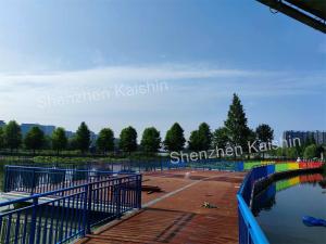 China Kaishin Marine Floating Docks Floating Bridge Pontoon Stable HDPE Boat on sale