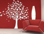 Decorative Modern PVC Large Tree Wall Flower Stickers G192