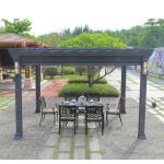 Electric Outdoor Rainscreen Slats Slats Garden Canopy Powder Coated Gazebo