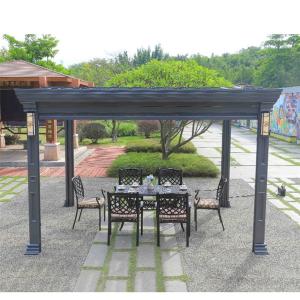 Quality Customizable Aluminum Louvered Luxury Motorised Modern Outdoor Pergola wholesale