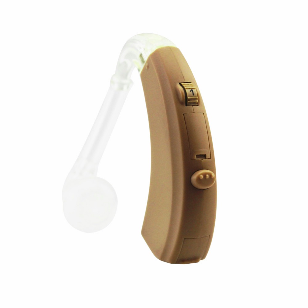 Beige Super Power BTE Hearing Aids For Severe To Profound Hearing Loss Retone