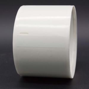 Quality 55mmx46-13mm Cable Adhesive Label 2mil White Matte Translucent Water Resistant Vinyl Cable Label wholesale