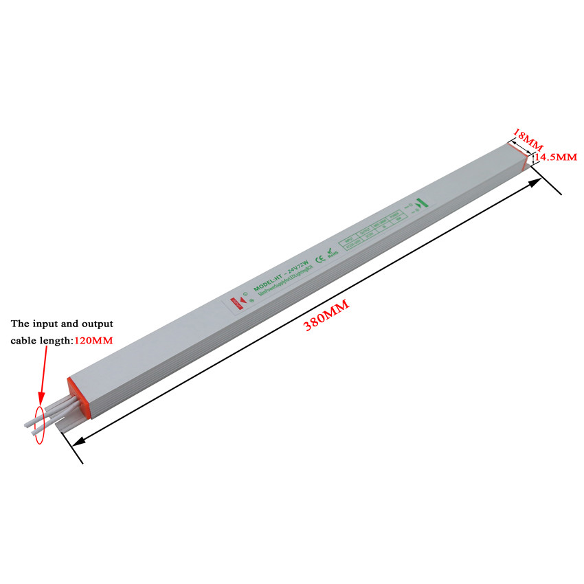 12v 72w New Slim power supply IP20 LED transformer Adapter for LED Light