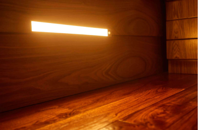 Wireless USB Rechargeable Flexible LED Motion Sensor Cabinet Light Under Counter Closet Lighting Light