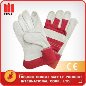 Quality SLG-HD6020-A cow split leather working safety gloves wholesale