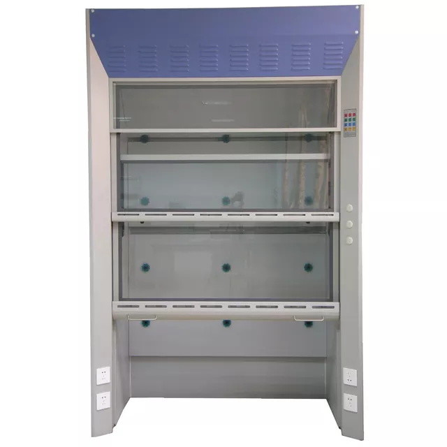 220V Laboratory Fume Hood Steel Glass Window Fume Cupboard Chemistry 300kg