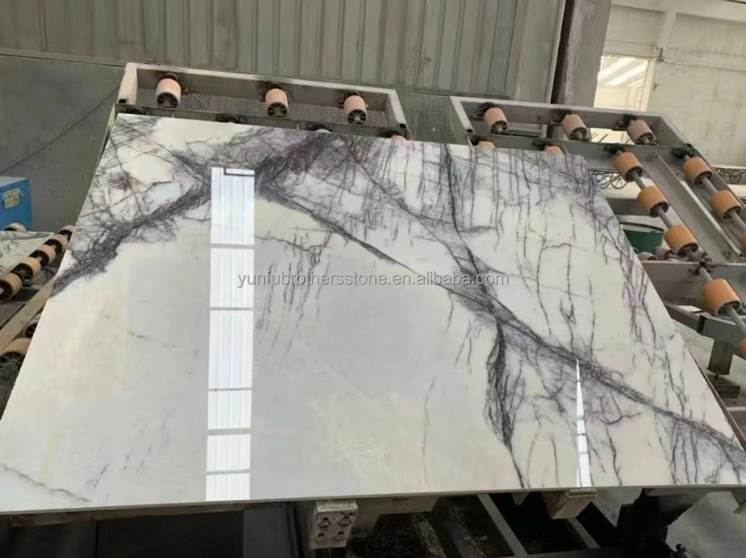 Polished Fragrant Snow Plum Stone Marble Bathtub Cut-to-Size for Living Room Hotel