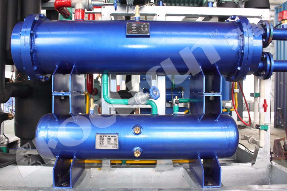 30MT/24Hours Tube Ice Making Machine with 220-480V Voltage and Bitzer / Bock Compressor