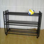 3 Tier Basketball Metal Display Steel Double 3 Tier Basketball Storage Metal