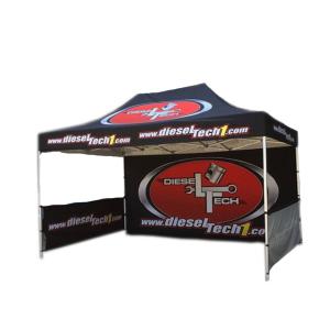 Quality Outdoor Portable Trade Show Canopy Tent Black Coated Iron Frame For Businss Promotion wholesale