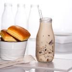 500ml Clear Juice Bottle Airtight Glass Juice Containers Decal Printing