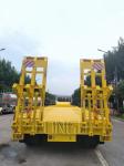 Van-type 3axles 80/100 Tons Heavy Duty Gooseneck Lowboy Low Bed Lowbed Semi