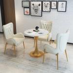 Banquet Stainless Steel Luxury Dining Chair With Leather Seat