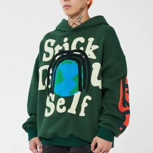 Quality Long Sleeve Men Hoodie Gothic Casual Print Hoodie 100% Polyester wholesale