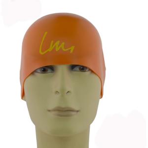 Quality Waterproof 3D Dome Silicone Triathlon Cap For Adult Swimming Racing wholesale