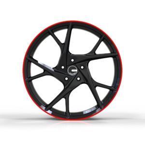 Quality Red Edge Deep Concave Forged Wheels Rims PCD 5-130 21 Inch 5 Spoke wholesale