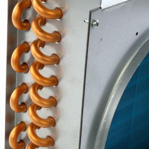 Quality Flat Chilled Water Coils Copper Tube Condenser Heat Exchanger For AC wholesale