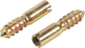 Quality M6*35 Yellow Zinc Finished Bullet Screw For Furniture Connecting wholesale