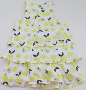 Quality Cotton Woven Pretty Baby Girl Dresses Fruit Summer Sleeveless Dress wholesale