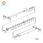 VOE14595214 VOE 14595214 Dipper Arm Cylinder For Volvo EC460B EC460 Excavator