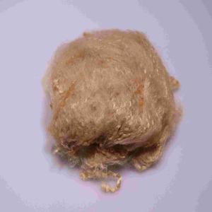 Quality Brown Recycled Short Staple Fiber 64mm Low Melt PSF Polyester Material wholesale