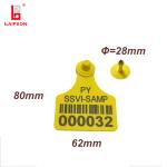 Laipson Tpu Yellow Livestock Identification Tags Laser Print Cattle Cow Dairy