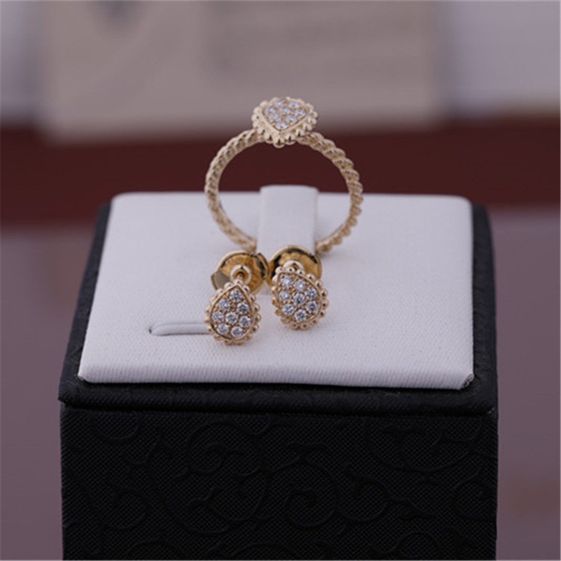 Serpent Boheme Ring XS Motif Ref JRG02674 18K Pink Gold Diamond Ring