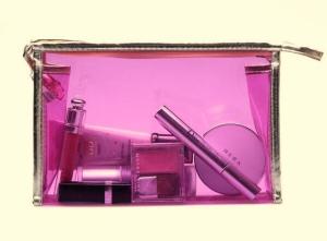 Quality Customized Transparent Waterproof Zipper Plastic Travel PVC Cosmetic Bag wholesale