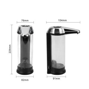 Quality 500ML Sensor Liquid Soap Dispenser FCC ABS Wall Mounted wholesale