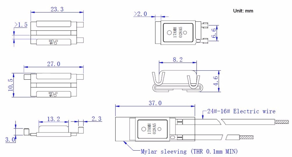 17AM Thermal Cutout Switch , 17AM PTC Manual Reset Thermostat