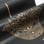 Custom Wholesale Hot Gold Stamping UV Printing Natural Rubber Black PU Yoga Mats